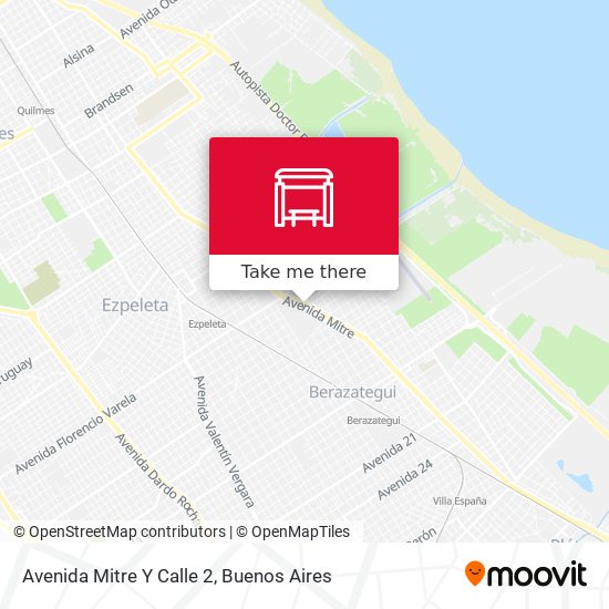 Avenida Mitre Y Calle 2 map