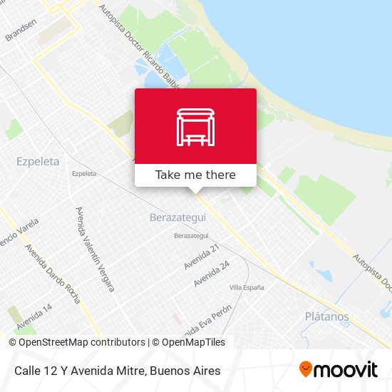 Calle 12 Y Avenida Mitre map