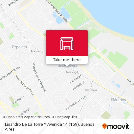 Lisandro De La Torre Y Avenida 14 (159) map