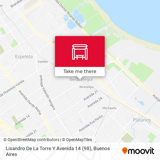 Lisandro De La Torre Y Avenida 14 (98) map