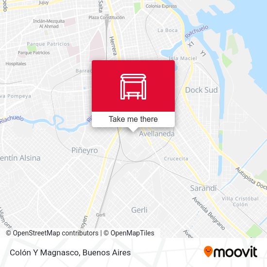 Colón Y Magnasco map