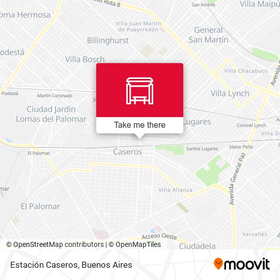 Estación Caseros map