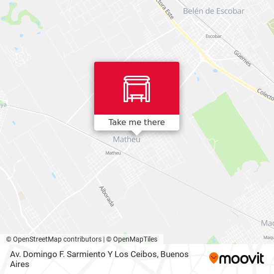 Mapa de Av. Domingo F. Sarmiento Y Los Ceibos