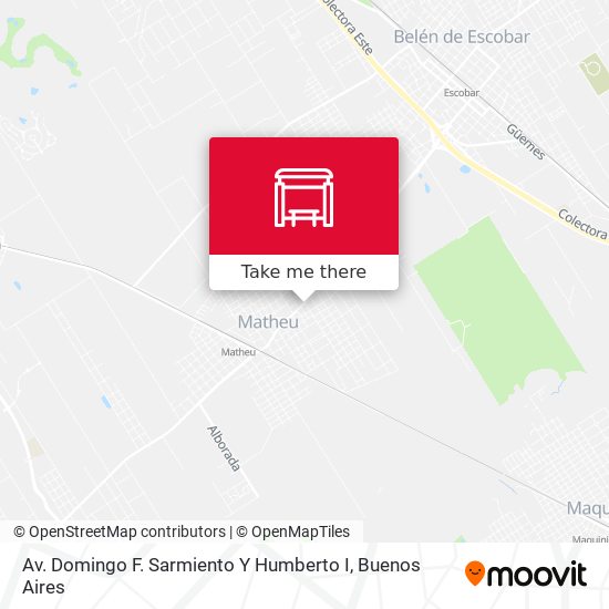Av. Domingo F. Sarmiento Y Humberto I map