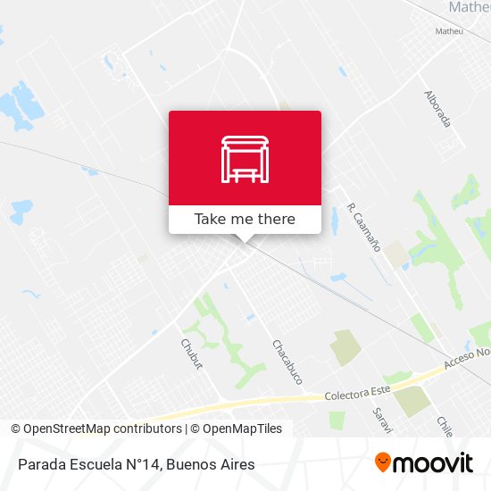 Mapa de Parada Escuela N°14