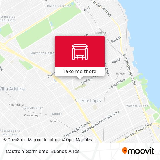 Castro Y Sarmiento map