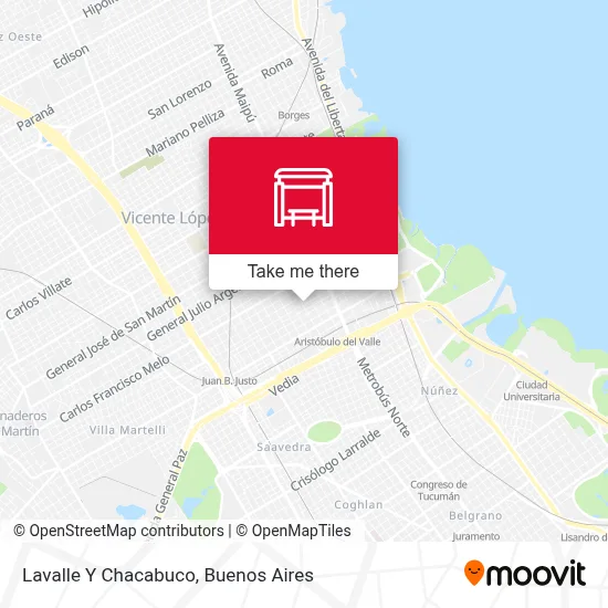 Lavalle Y Chacabuco map