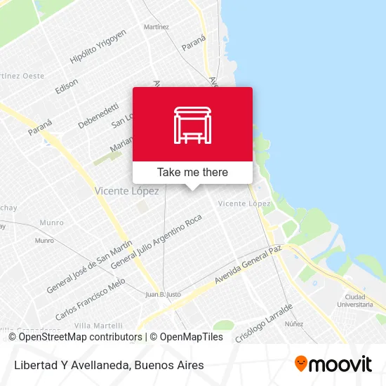 Libertad Y Avellaneda map