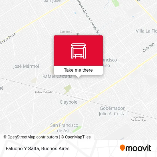Falucho Y Salta map