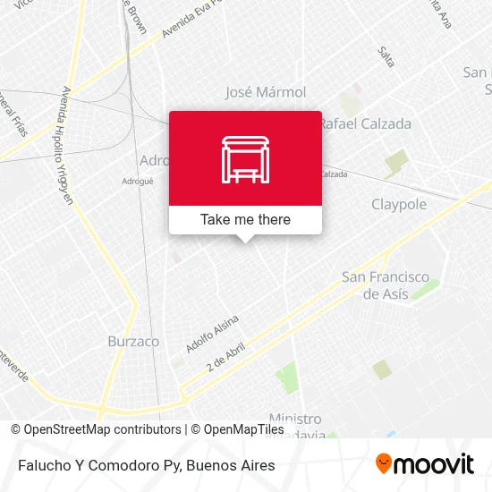 Falucho Y Comodoro Py map