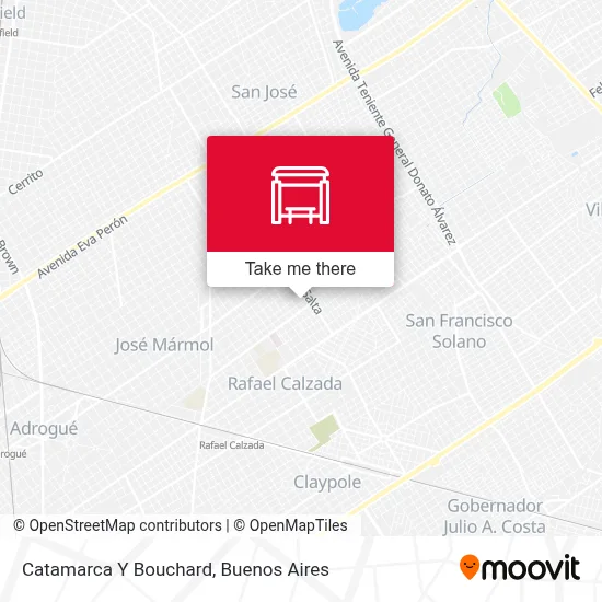 Catamarca Y Bouchard map
