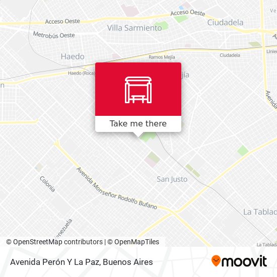 Avenida Perón Y La Paz map