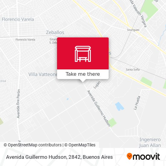 Mapa de Avenida Guillermo Hudson, 2842