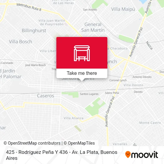 425 - Rodríguez Peña Y 436 - Av. La Plata map