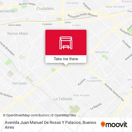 Avenida Juan Manuel De Rosas Y Palacios map