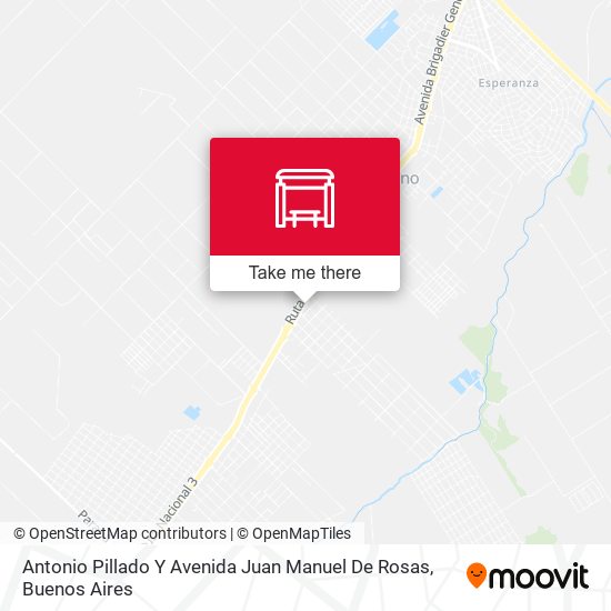 Antonio Pillado Y Avenida Juan Manuel De Rosas map