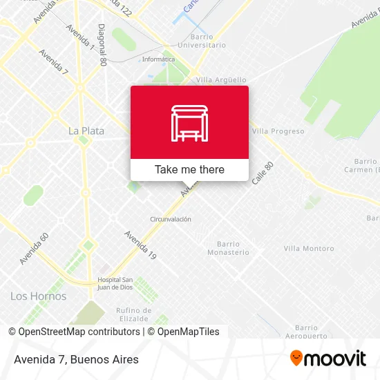 Avenida 7 map