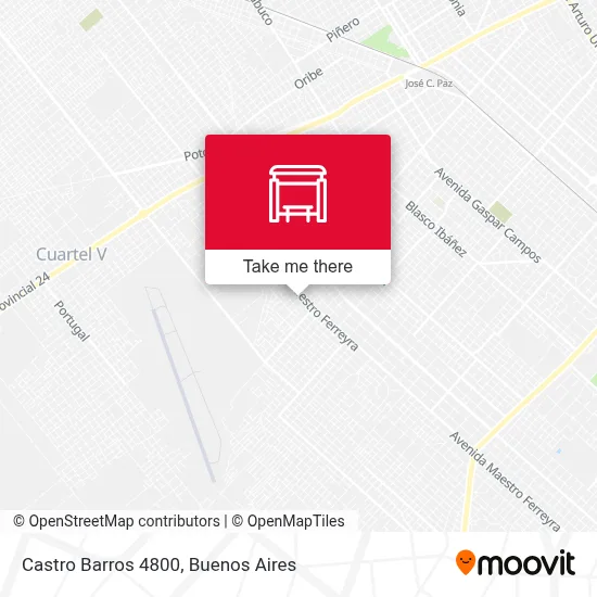 Castro Barros 4800 map