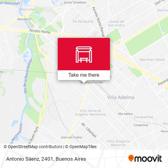 Antonio Sáenz, 2401 map