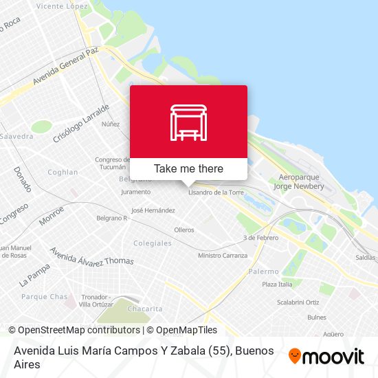 Avenida Luis María Campos Y Zabala (55) map