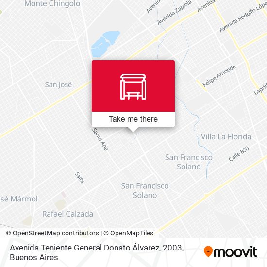 Mapa de Avenida Teniente General Donato Álvarez, 2003