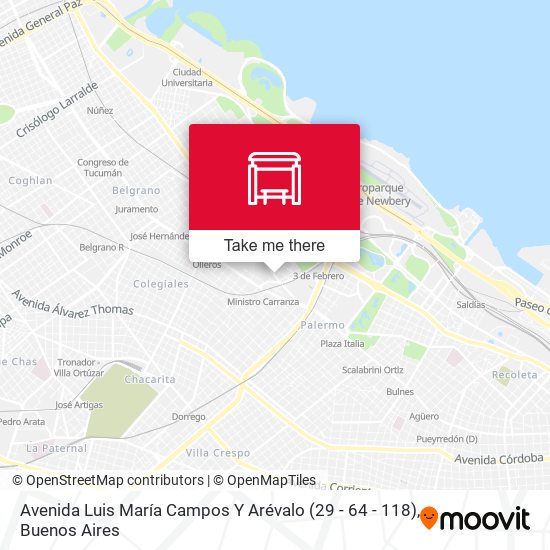 Avenida Luis María Campos Y Arévalo (29 - 64 - 118) map