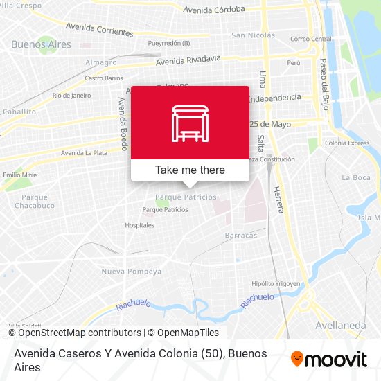 Mapa de Avenida Caseros Y Avenida Colonia (50)