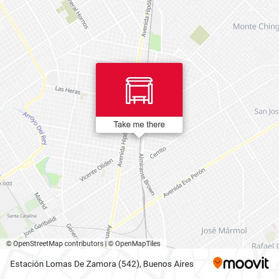 Estación Lomas De Zamora (542) map