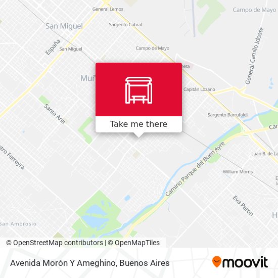 Avenida Morón Y Ameghino map