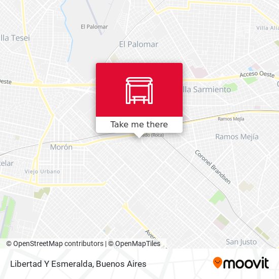 Libertad Y Esmeralda map