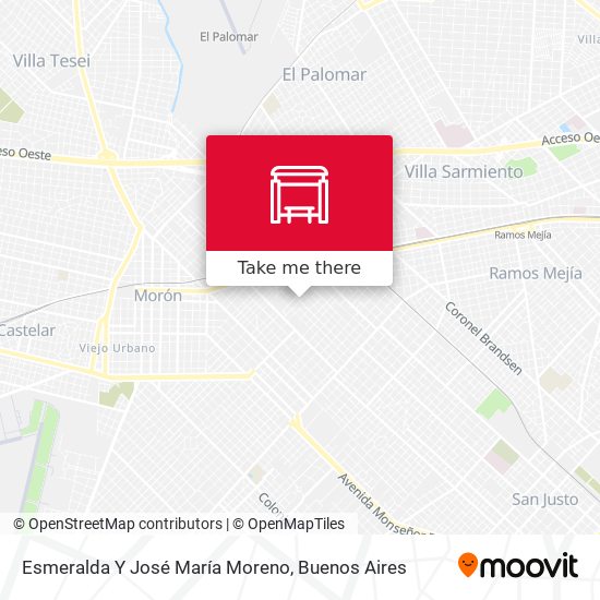 Mapa de Esmeralda Y José María Moreno