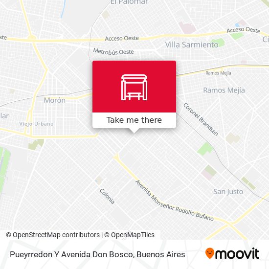 Pueyrredon Y Avenida Don Bosco map