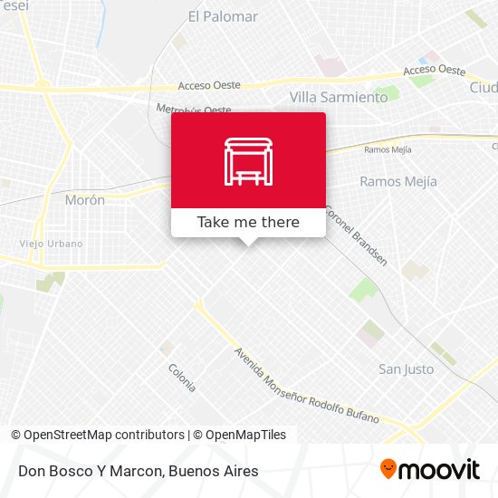 Don Bosco Y Marcon map