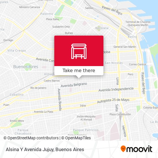 Alsina Y Avenida Jujuy map