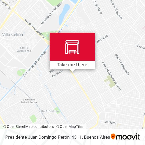 Presidente Juan Domingo Perón, 4311 map