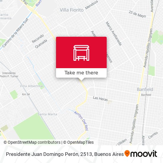 Presidente Juan Domingo Perón, 2513 map