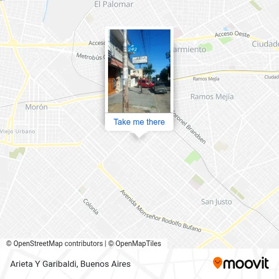 Arieta Y Garibaldi map