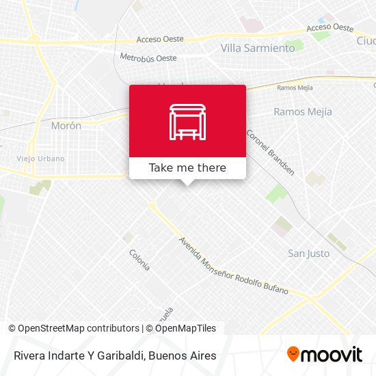 Rivera Indarte Y Garibaldi map