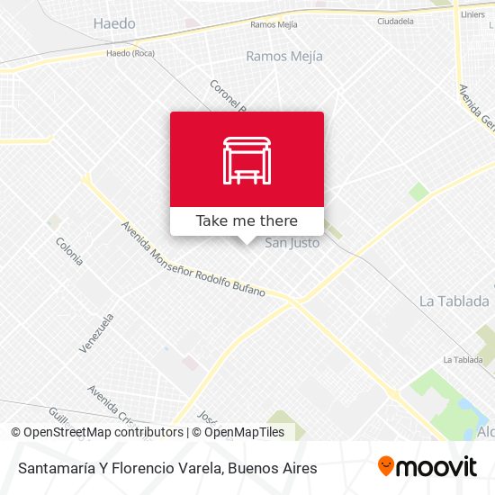 Santamaría Y Florencio Varela map