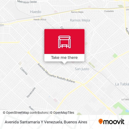 Avenida Santamaría Y Venezuela map
