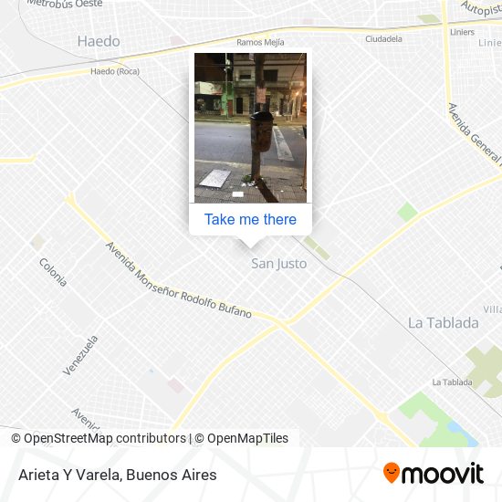 Mapa de Arieta Y Varela