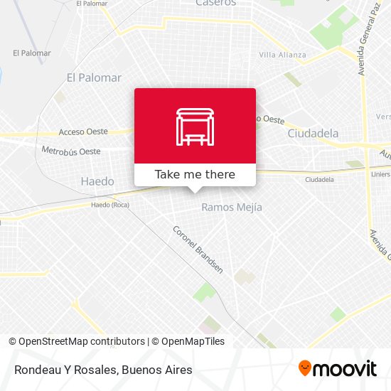 Mapa de Rondeau Y Rosales