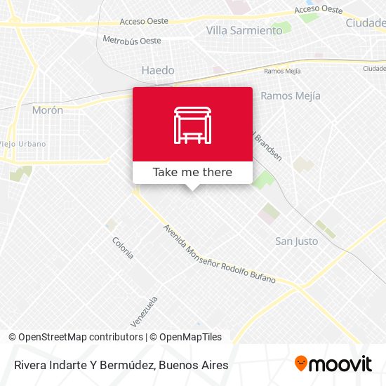 Mapa de Rivera Indarte Y Bermúdez