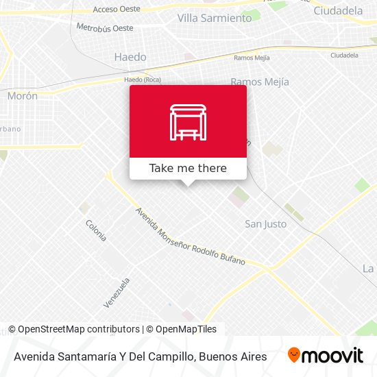 Mapa de Avenida Santamaría Y Del Campillo