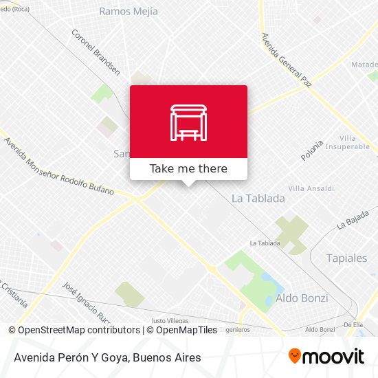 Avenida Perón Y Goya map