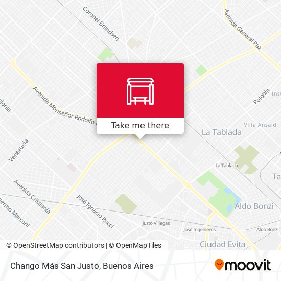 Chango Más San Justo map