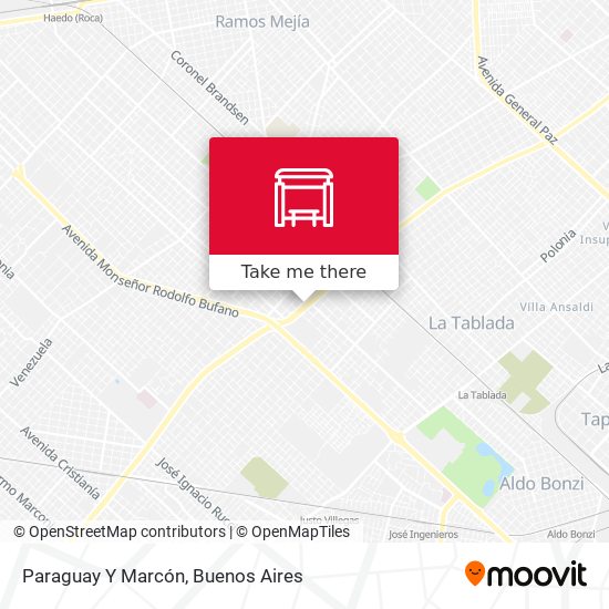Paraguay Y Marcón map