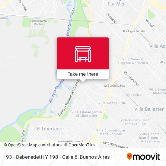 93 - Debenedetti Y 198 - Calle 6 map