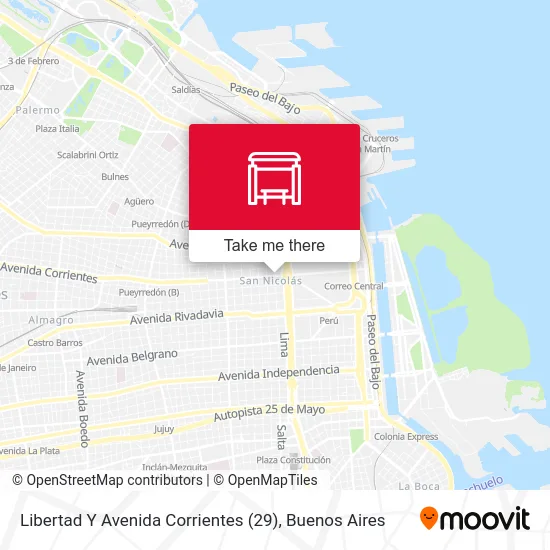 Libertad Y Avenida Corrientes (29) map