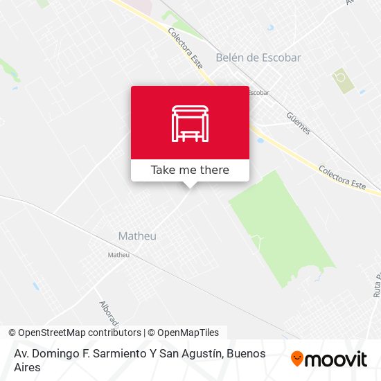 Av. Domingo F. Sarmiento Y San Agustín map